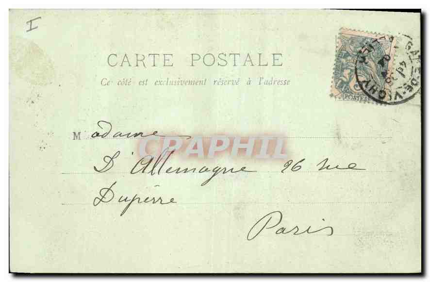 CPA Vichy Interieur de l'Etablissement Thermal  — Verso
