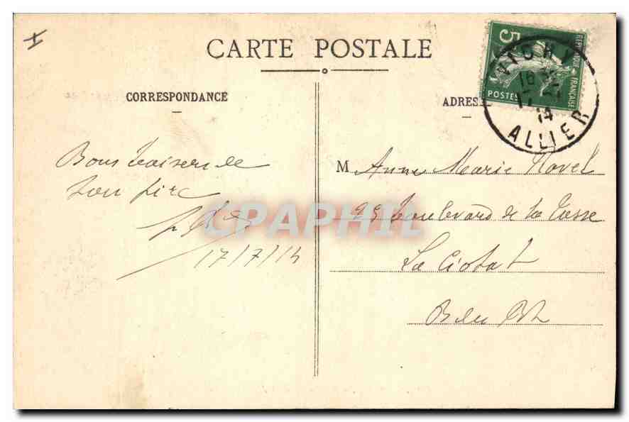 Vichy - Paro et Source des Célestins — n° 1164 — Verso