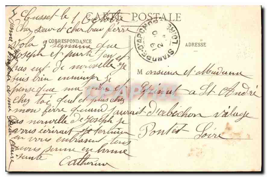 CPA Vichy Parc des Celestins L'Orangerie  — Rückseite
