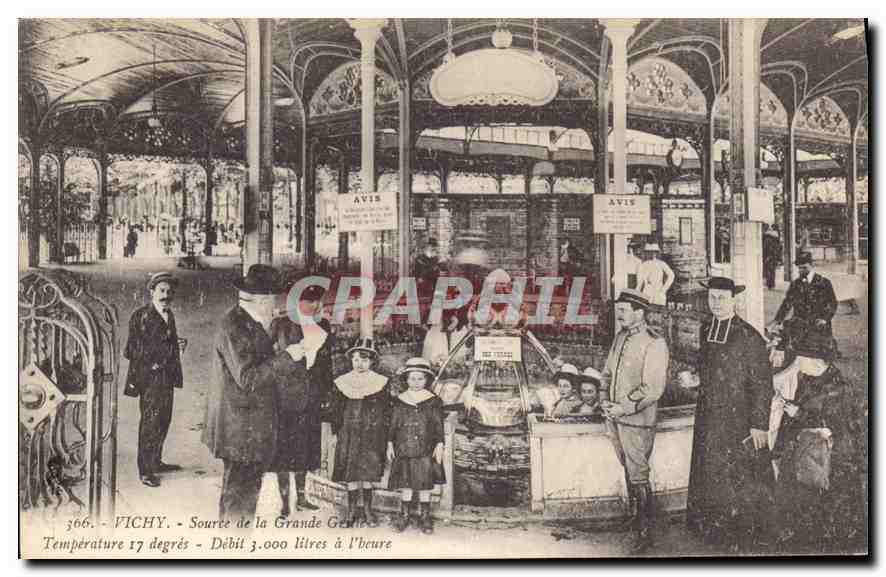CPA Vichy Source de la Grande Gentle 