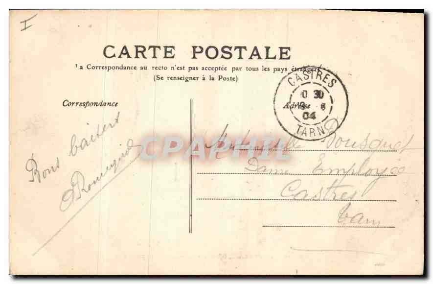 CPA Vichy Interieur du Palais des Sources  — Back