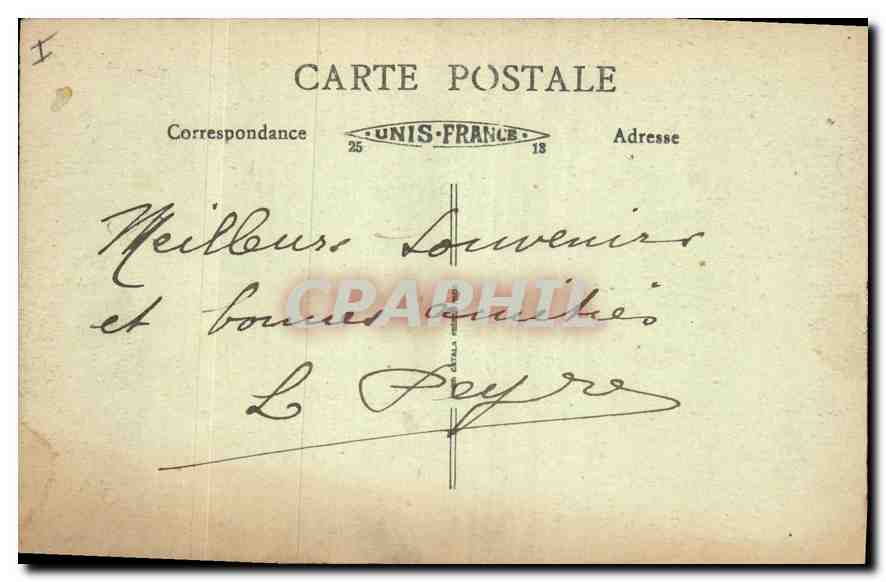 CPA Vichy Allier Entree du Parc des Celestins et Boulevard des Etats Unis Velo Cycle — Rückseite