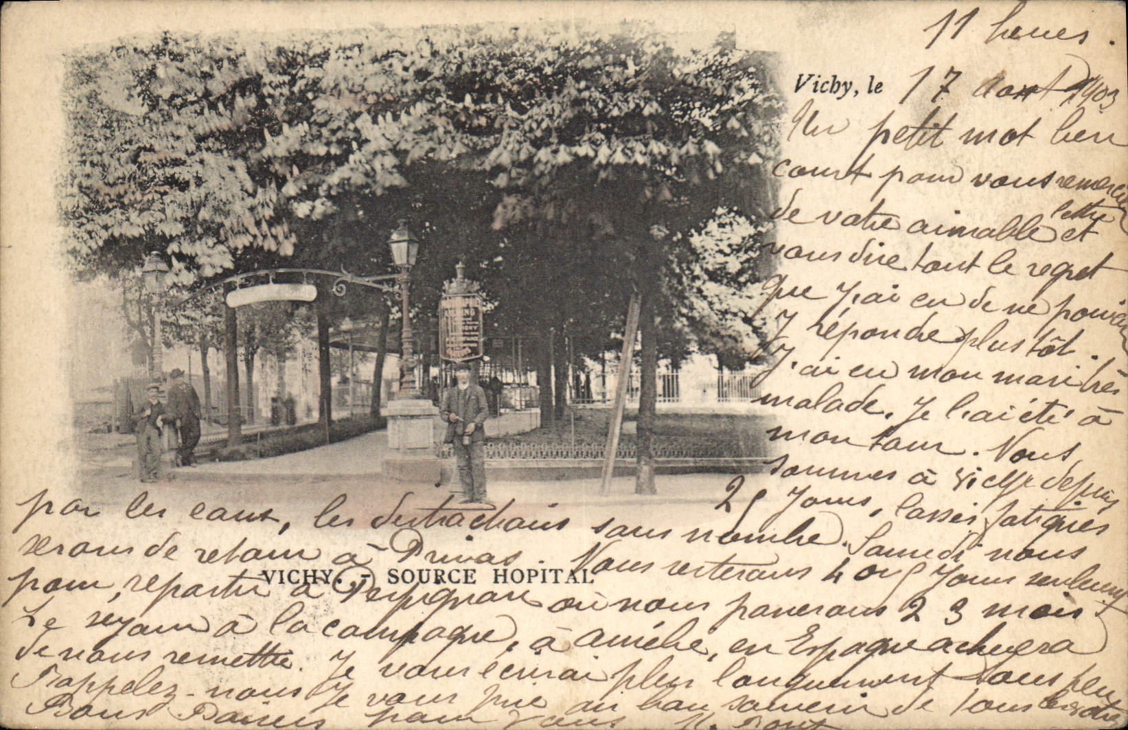 CPA Vichy Source Hopital 