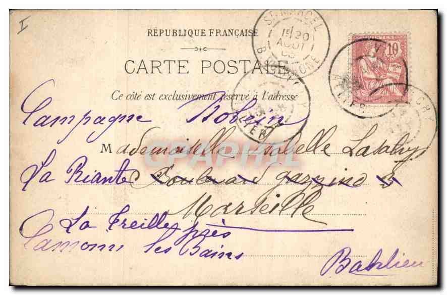 CPA Vichy Source Hopital  — Verso