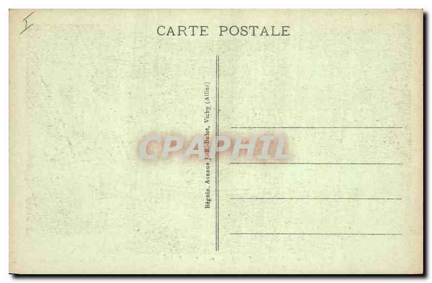 Vichy - Source Mesdames (Température 16°) - Débit 20.000 litres par jour — Éditeur Idéal, n° 374 — Rückseite