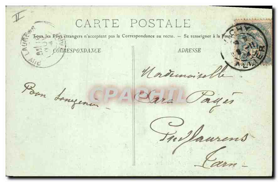 CPA Vichy L'Orangerie des Celestins  — Rückseite