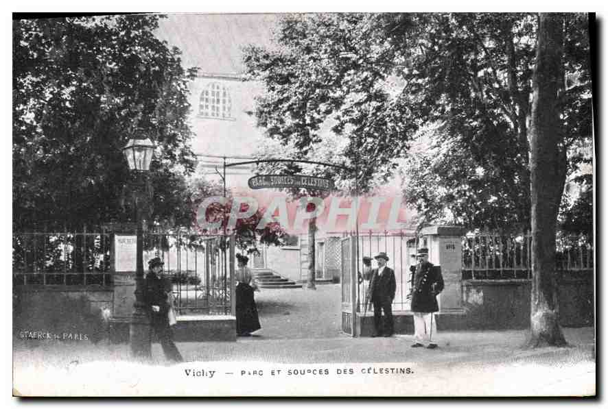 CPA Vichy Parc et Sources des Celestins 