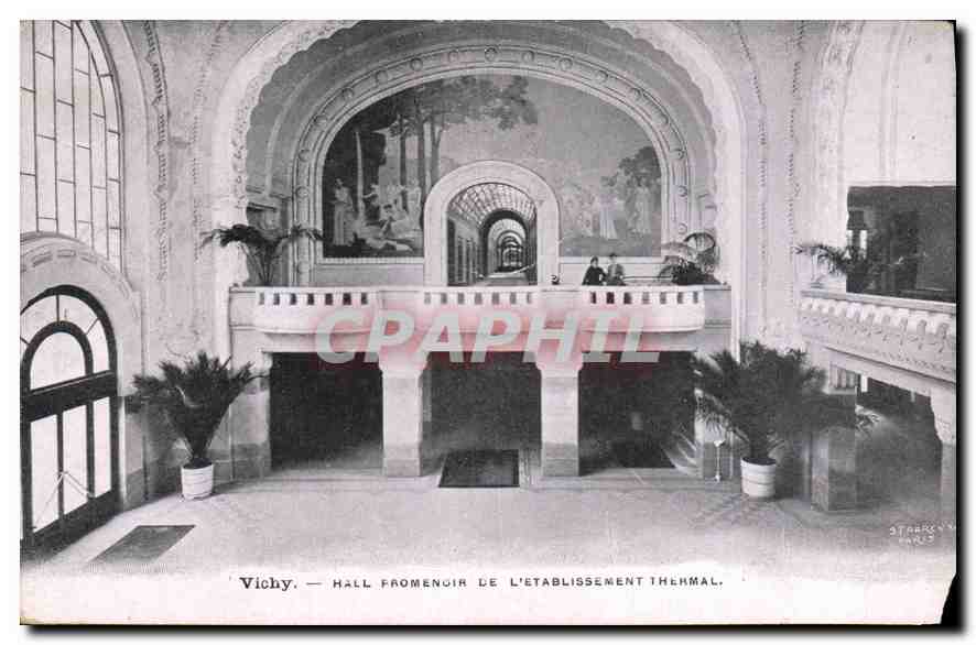 CPA Vichy Hall Promenoir de L'Etablissement Thermal 