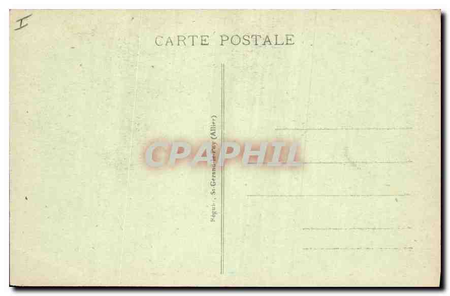 CPA Vichy Le Parc au Bassin  — Verso
