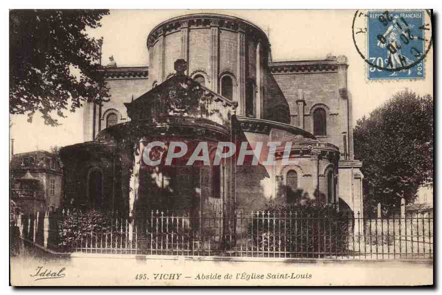 CPA Vichy Abside de l'Eglise Saint Louis 