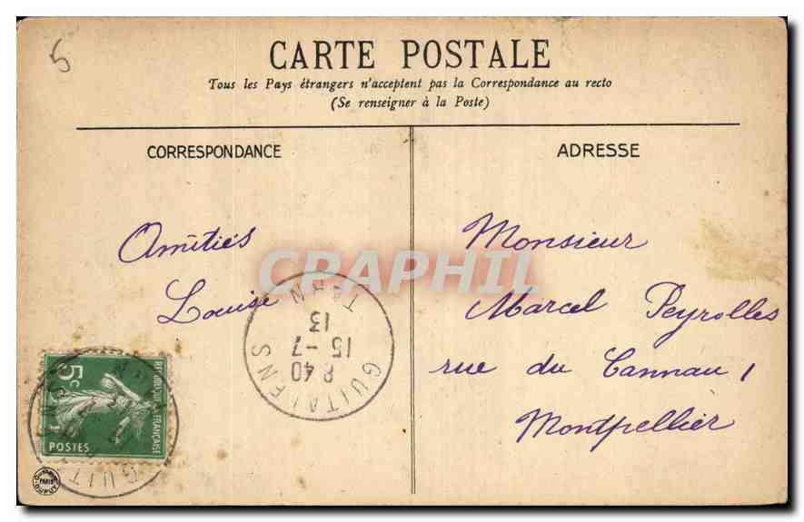 CPA Vichy Le Parc des Cygnes  — Rückseite