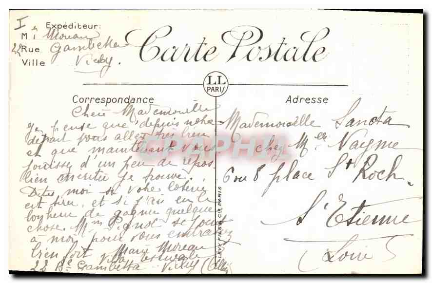 CPA Vichy Chatel de l'Empereur  — Rückseite