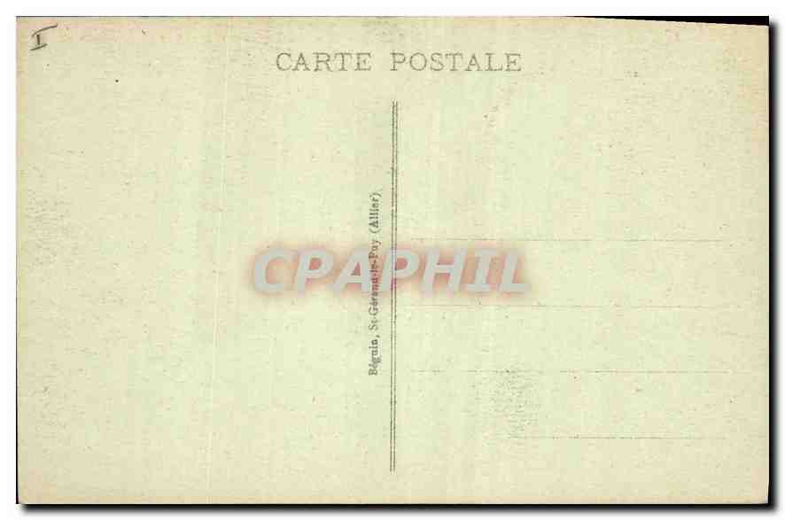 CPA Vichy Le Vieux Parc  — Verso