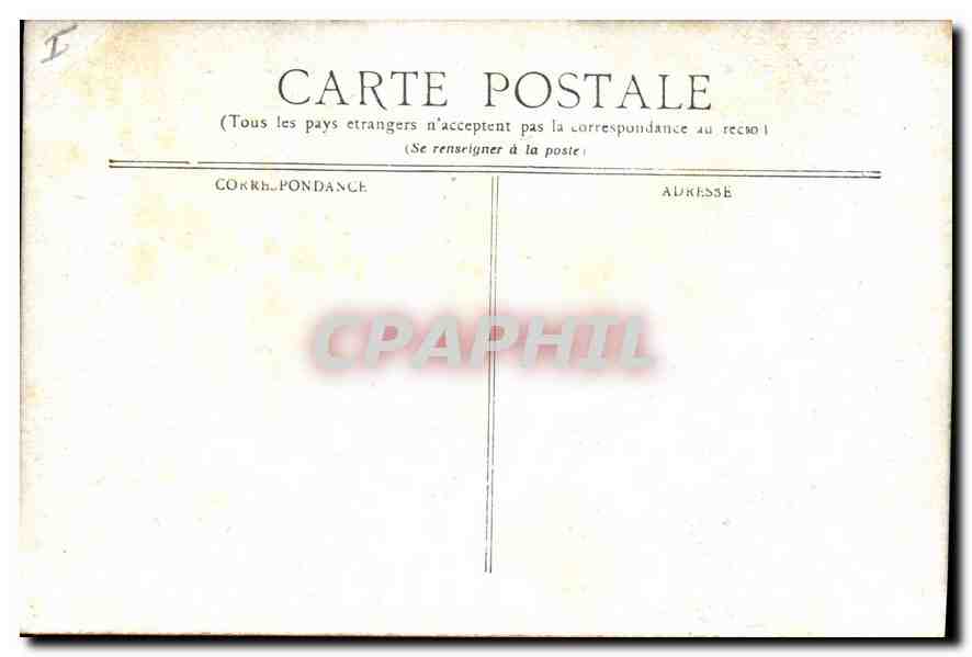 CPA Vichy Hall du Square de l'Hopital  — Rückseite