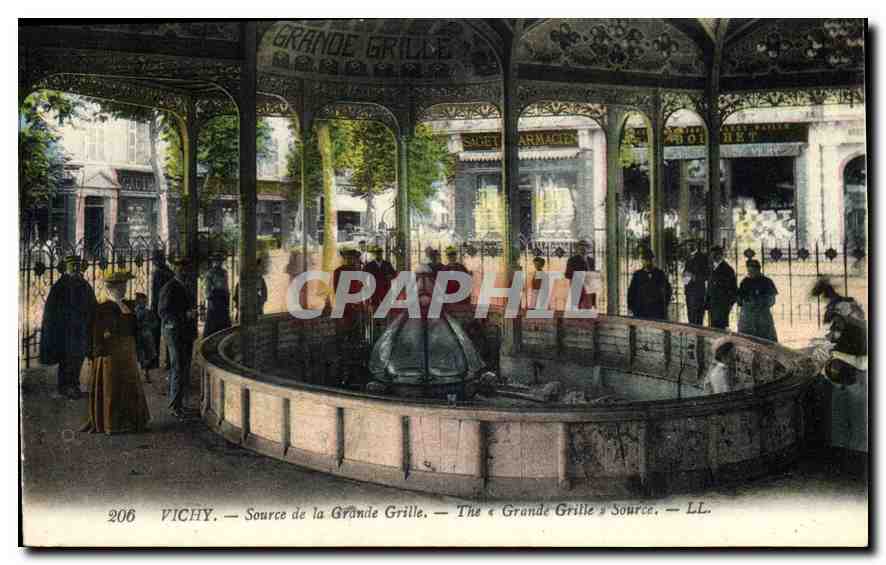 CPA Vichy Source de la Grande Grille 