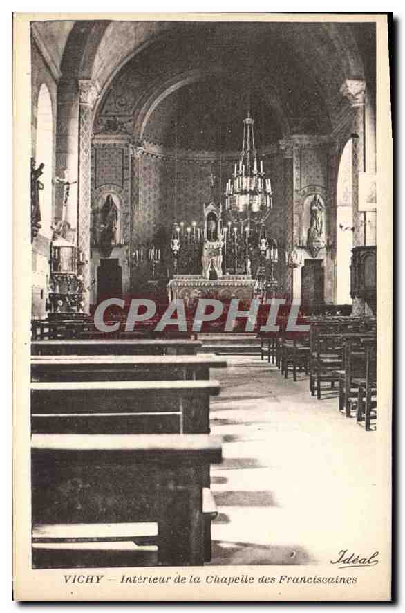 CPA Vichy Interieur de la Chapelle des Franciscaines 