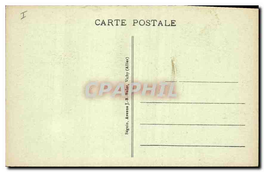 CPA Vichy Le Pont sur l'Allier et Bellerive  — Rückseite