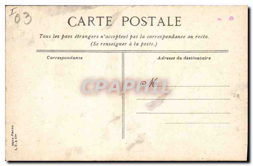 CPA Vichy Le Parc des Celestins  — Verso