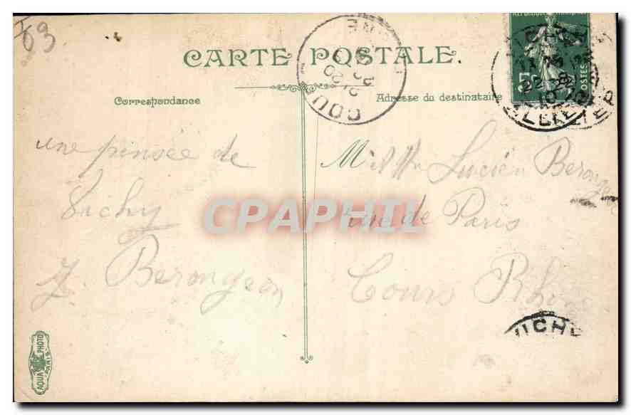 CPA Vichy Le Pont sur l'Allier  — Verso