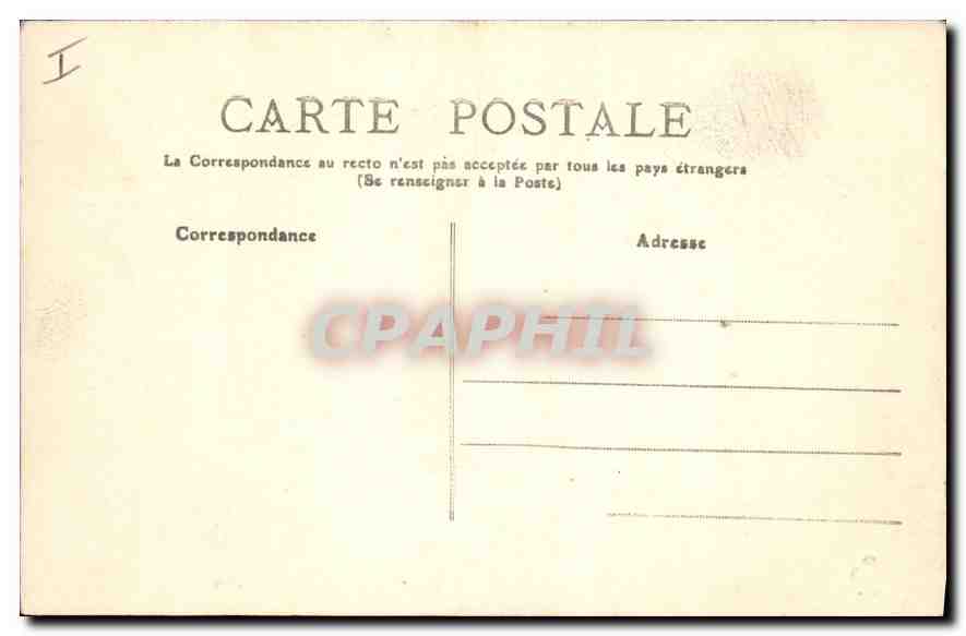 CPA Vichy le Casino  — Verso