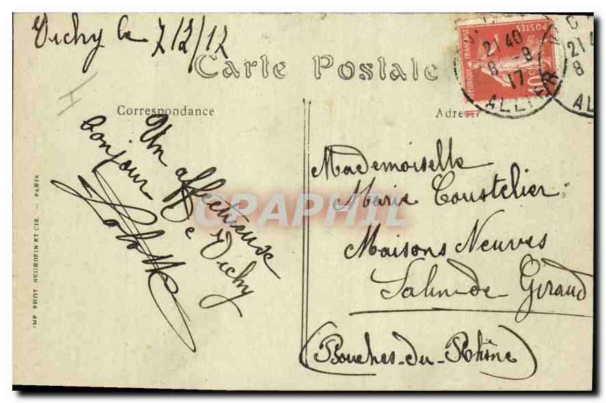 CPA Vichy Etablissement thermal la Source Larbaud  — Rückseite