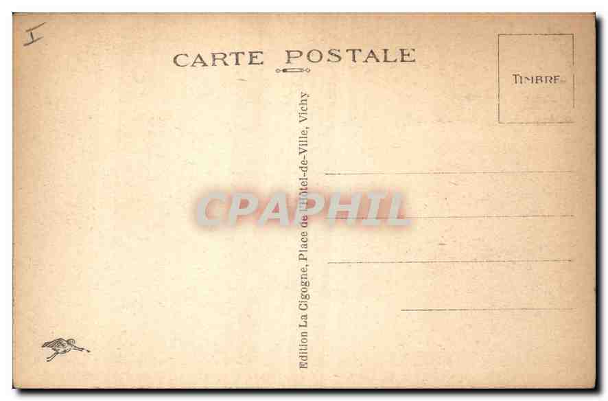 CPA Vichy source de la Grande Grille temperature 41  — Rückseite