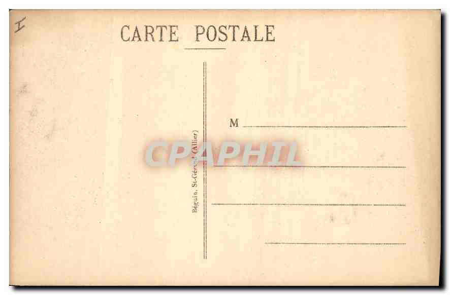CPA Vichy Le Pont  — Rückseite