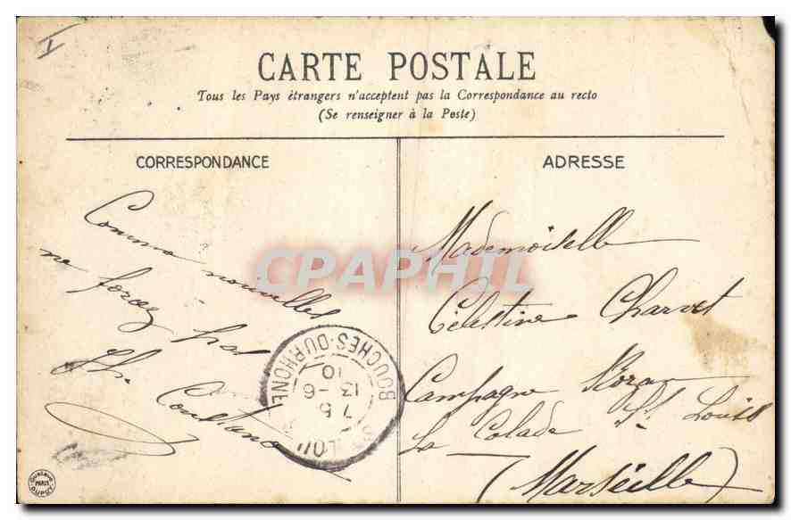 CPA Vichy Source Hopital  — Rückseite