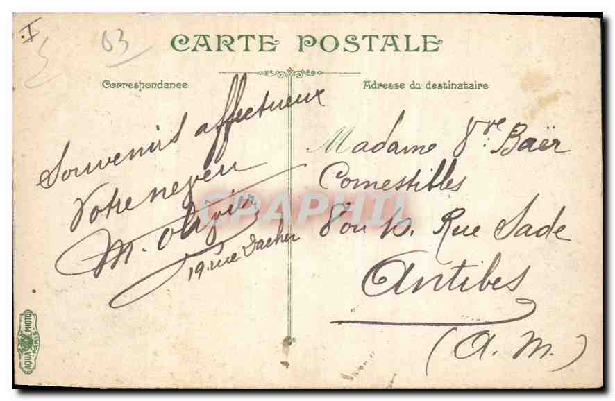 CPA Etablissement Thermale de la Source Lardy  — Verso