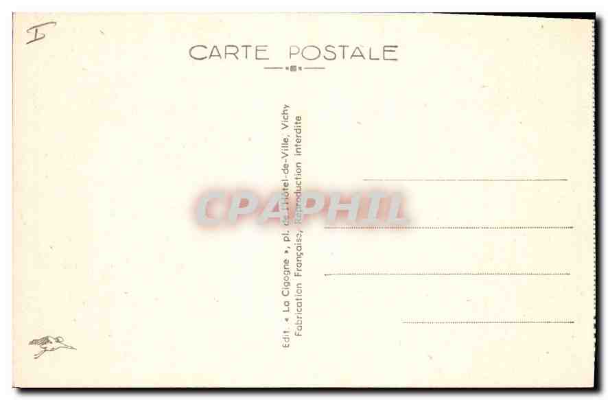 CPA Vichy La Pergola pres le Palais des Sources  — Rückseite