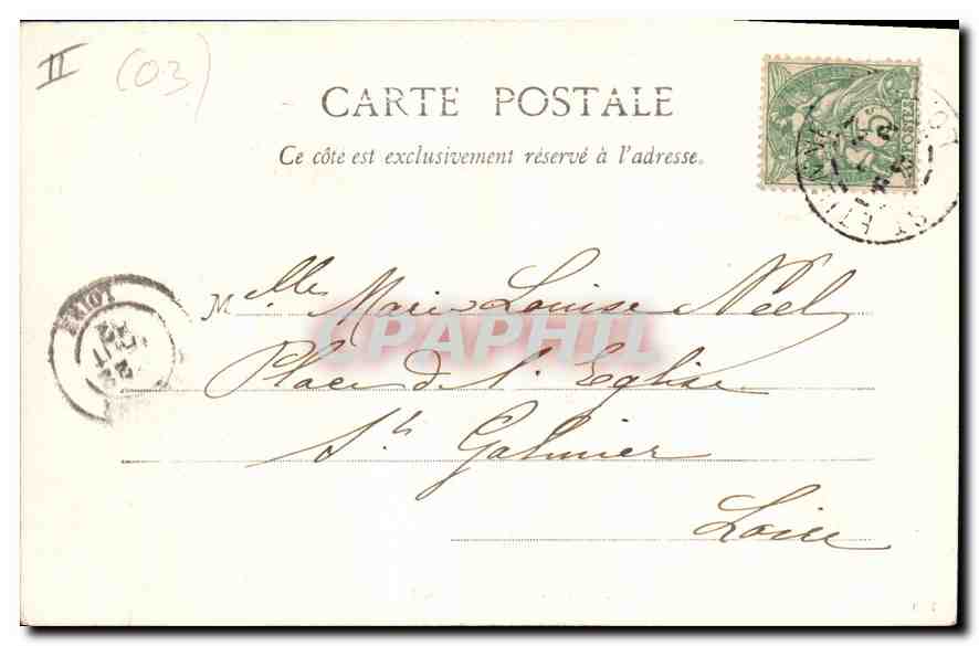 CPA Vichy Etablissement Thermal  — Rückseite