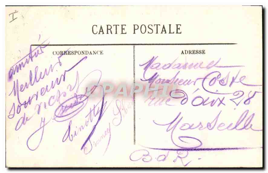 CPA Vichy La Terrasse du Casino  — Rückseite