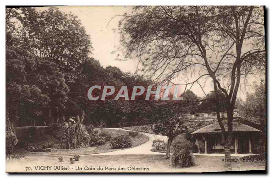 CPA Vichy Allier Un Coin du Parc des Celestins 