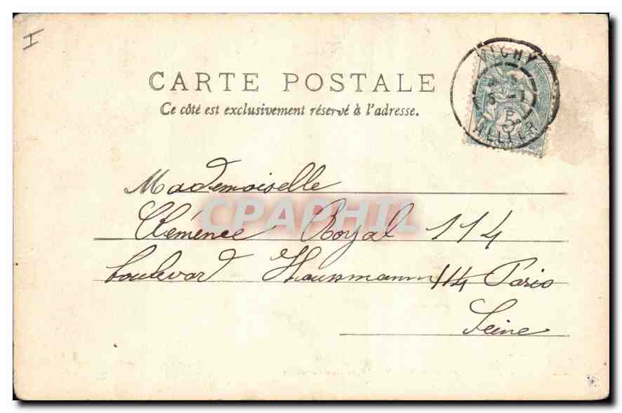 CPA Allier Vichy la Restauration  — Verso