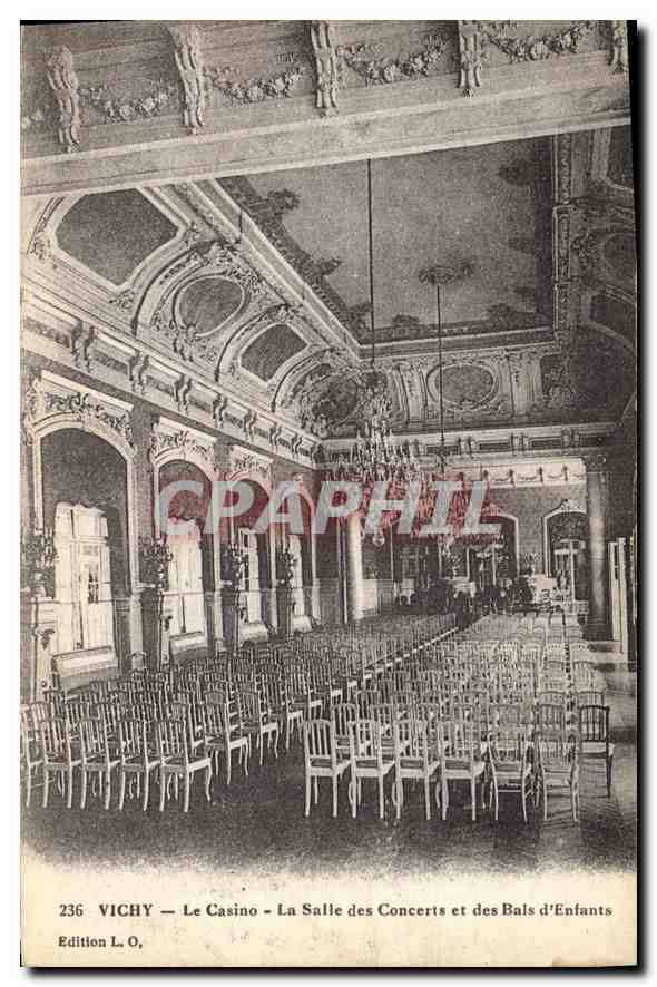 CPA Vichy Le Casino La Salle des Concerts et des Bals d'Enfants 