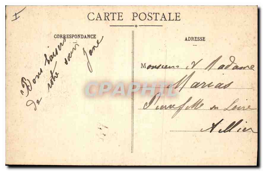 CPA Vichy Sur Le Parc Le Chalet de l'Empereur  — Verso