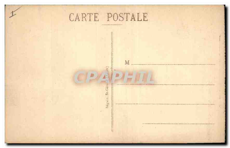 CPA Vichy Sur le Vieux Parc La Grande Allee  — Verso