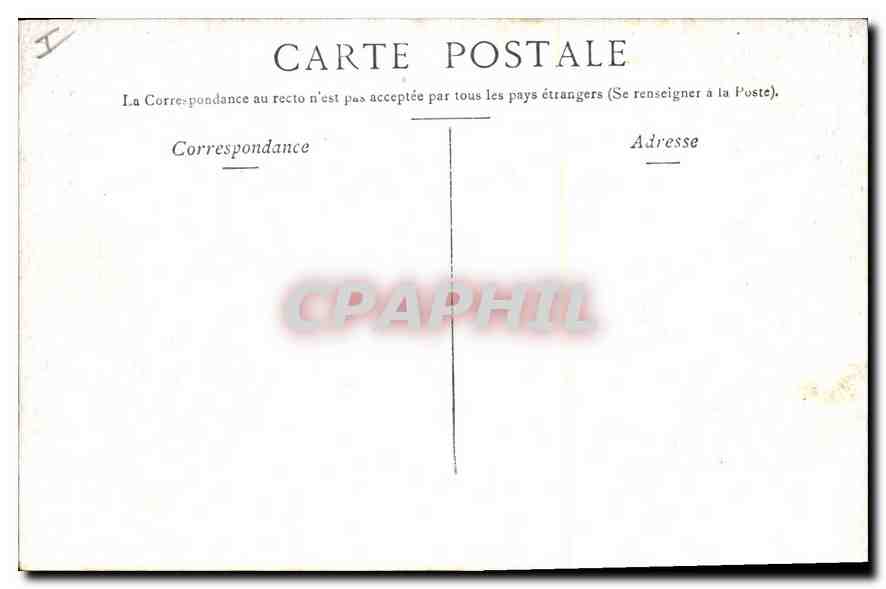 CPA Vichy Hall du Square de l'Hopital  — Rückseite