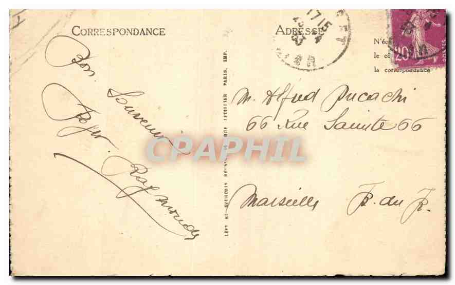 CPA Vichy Galeries Couvertes  — Rückseite