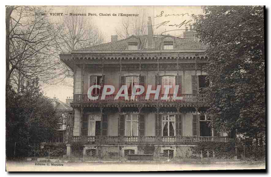 CPA Vichy Nouveau Parc Chalet de l'Empereur 