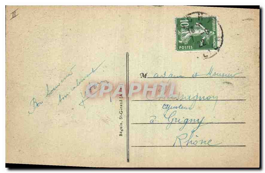 CPA Vichy Un Coin du Parc pendant la Musique  — Rückseite