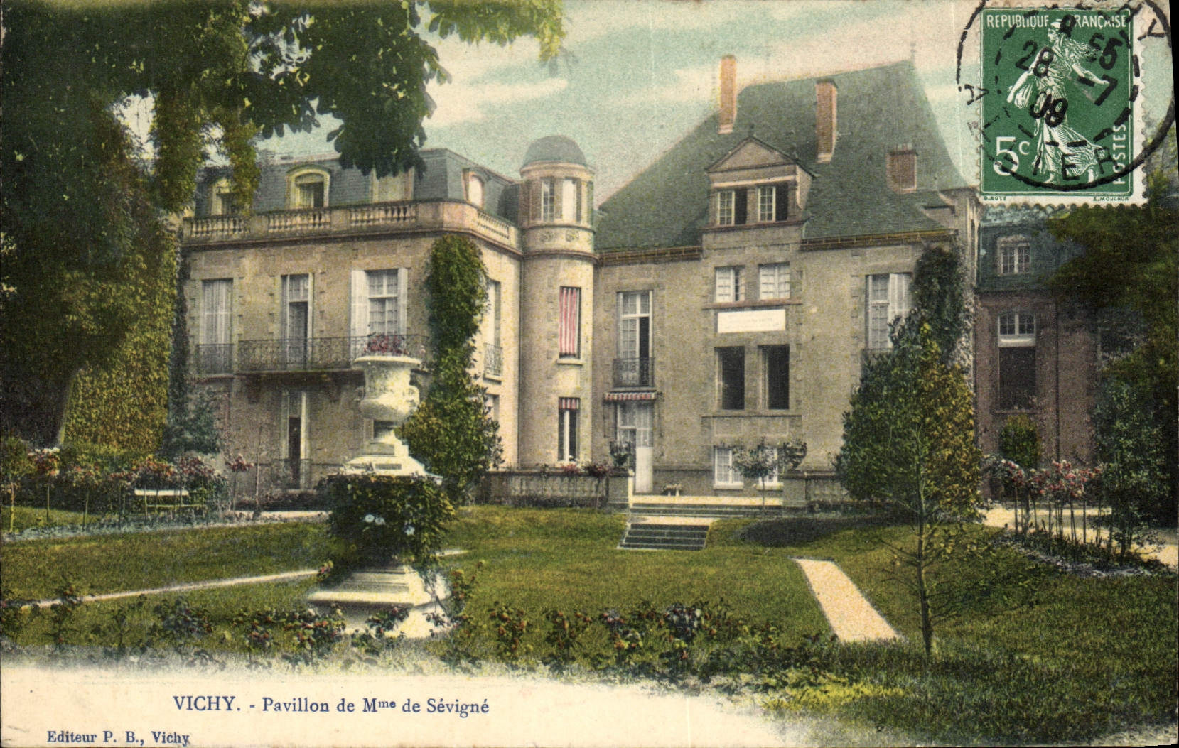 Vichy - Pavillon de Mme de Sévigné — Éditeur P. B., Vichy