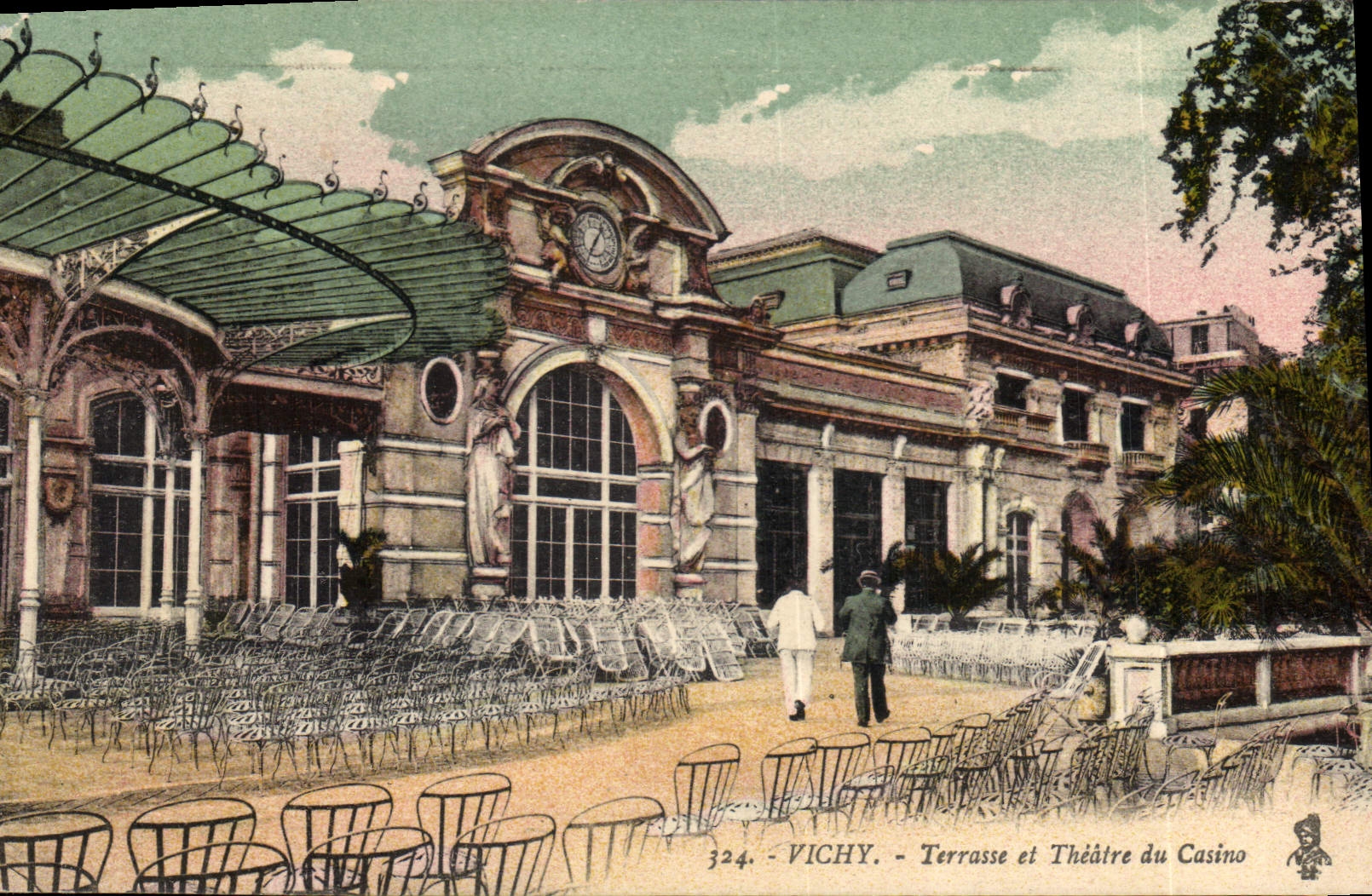 Vichy - Terrasse et Théâtre du Casino — éditeur anonyme, n° 324