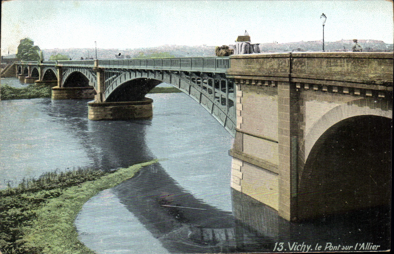 Vichy. le Pont sur l'Allier — 13. Vichy. le Pont sur l'Allier — éditeur V.R.C.