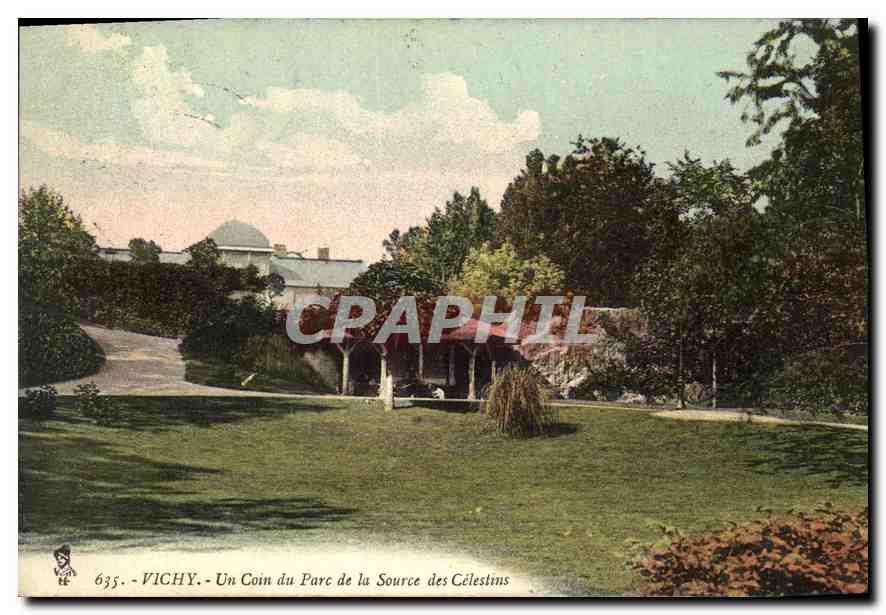 CPA Vichy Un Coin du Parc de la Source des Celestins 