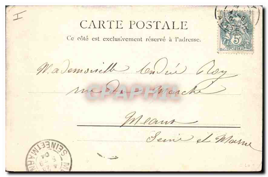 Bassin des Cygnes — Vichy — R.&J.D. 10171 B,12 — Rückseite