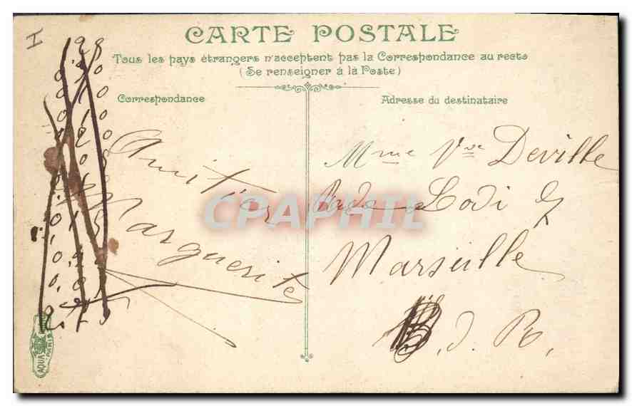 CPA Environs de Vichy Entree de la Grotte de L'Ardoisiere  — Rückseite