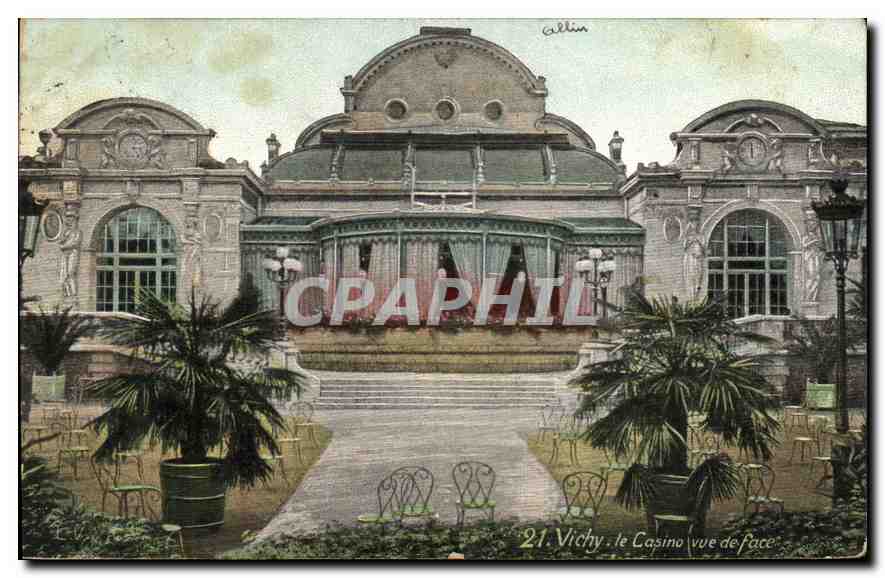 CPA Vichy Le Casino vue de face 