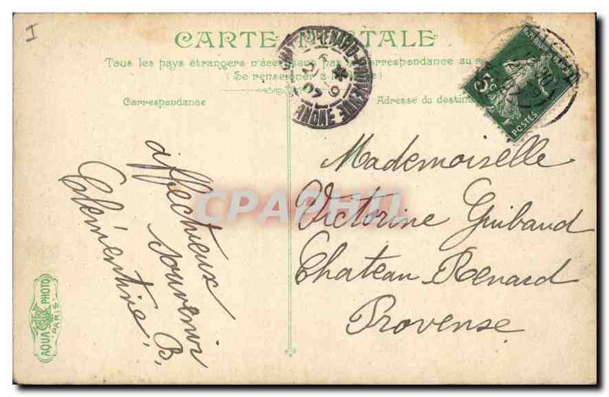 CPA Vichy Le Casino vue de face  — Verso