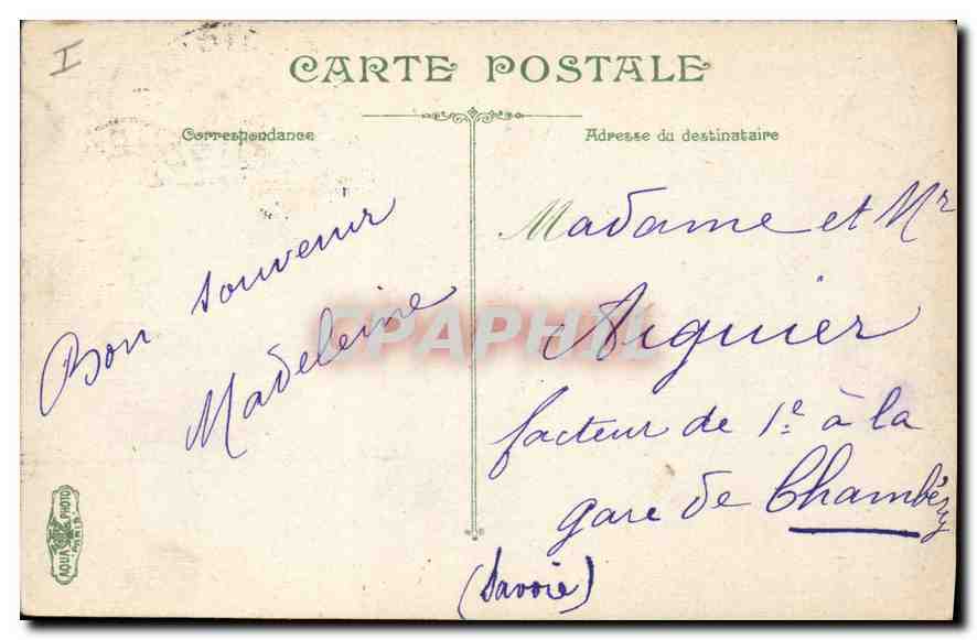 CPA Vichy l'Hotel de Ville  — Rückseite